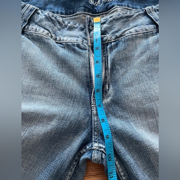 [14/36]]WMN Dish Jeans Blue Bermuda Denim Shorts - Picture 10 of 12